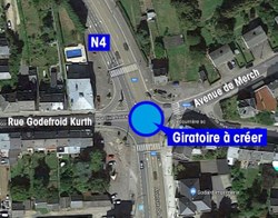 N4 – Arlon : basculement de la circulation en vue de la poursuite de l’aménagement d’un giratoire au carrefour Liedel