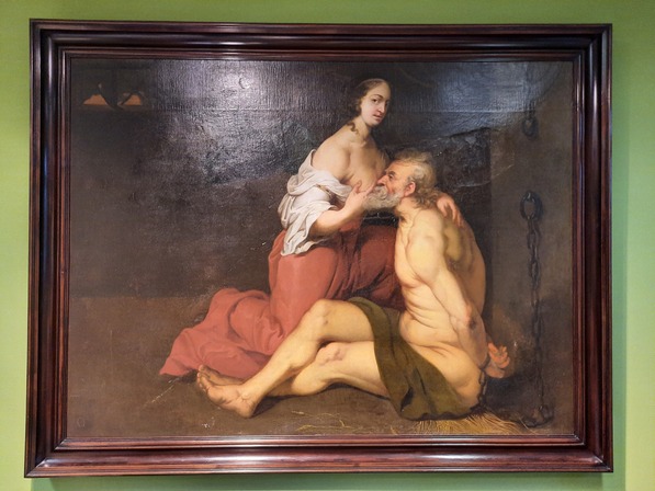 La Charité romaine, école de Rubens